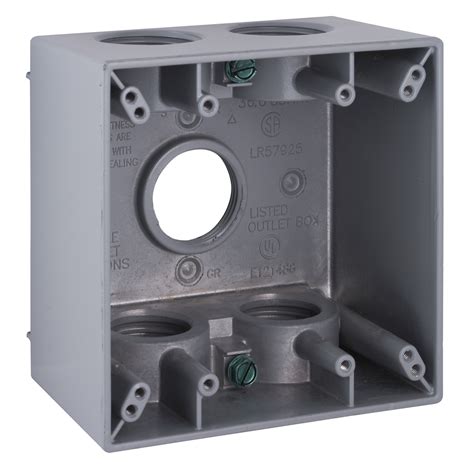 weatherproof electrical box 2-gang|weather proof outlet 2 gang.